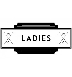 WC Schild "Ladies"