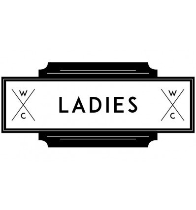 WC Schild "Ladies"